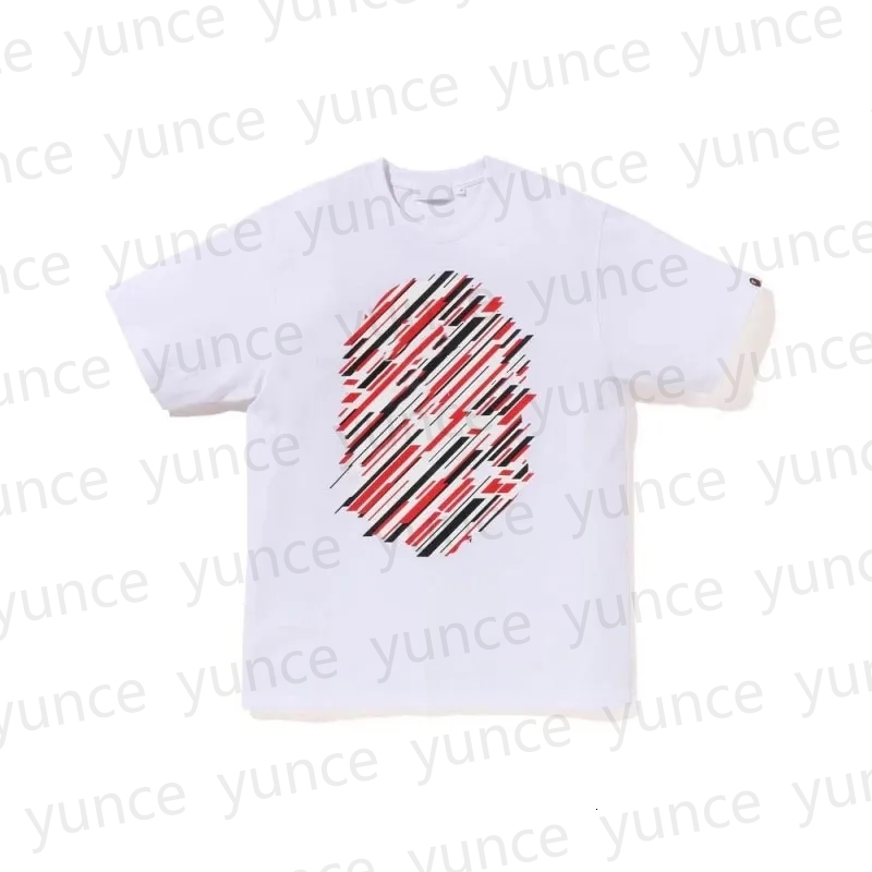 Summer short sleeved designer men's T-shirt with double-sided camouflage animal pattern letters on the side, all cotton T-shirt, casual top-image-1100152564