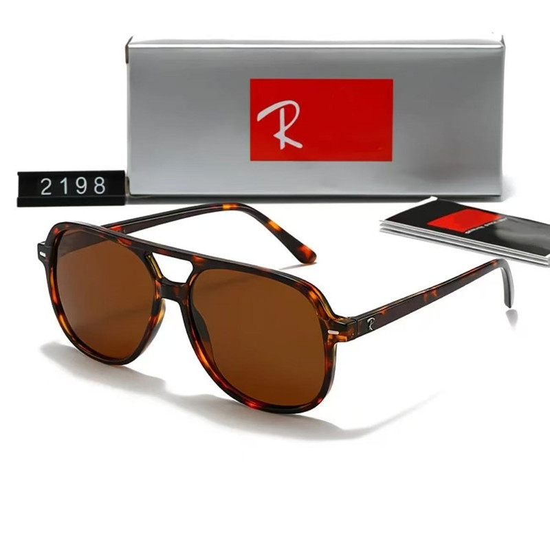 RB sunglasses Luxury for Men Women Designer Rectangle Engraved Metal Glass Sun Protection Fashion Sunglasses Seaside Outdoor Sunglass