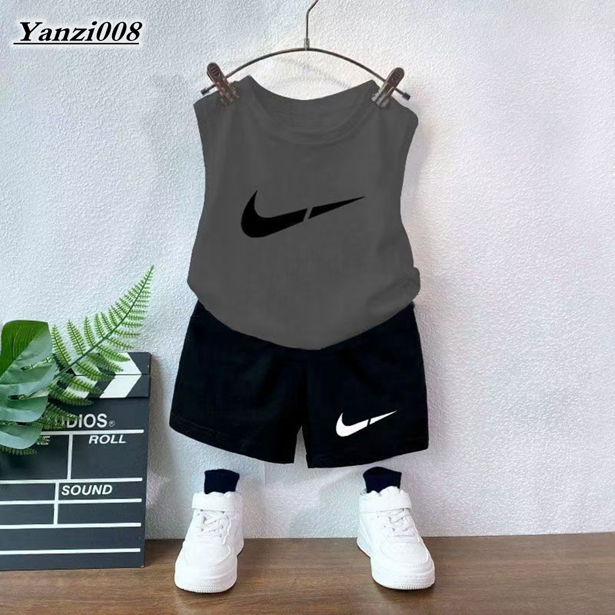 Summer Brand Kids Designer Clothes Girls Sets Cotton T-shirt Shorts 2Pcs/Set Baby Clothing Sets Kids Boys Girls Clothes Sets Toddlers Clothing Gi-image-1100165899
