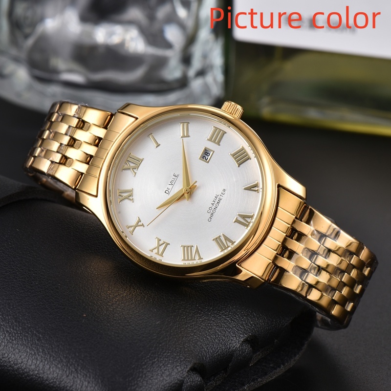 Om Wrist Watches for 2026 New mens Watches Three needles Quartz Watch High Quality Top Luxury Brand designer Clock Steel Band Fashion DE VI Holiday
