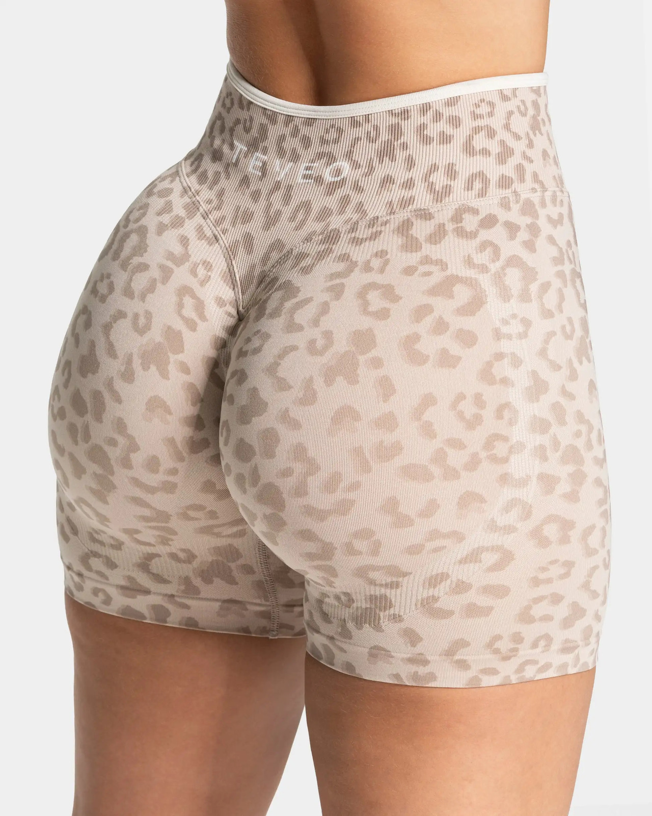 High Waist Leopard Print Seamless Spandex Yoga Pants, Form-Fitting Casual Sports Leggings