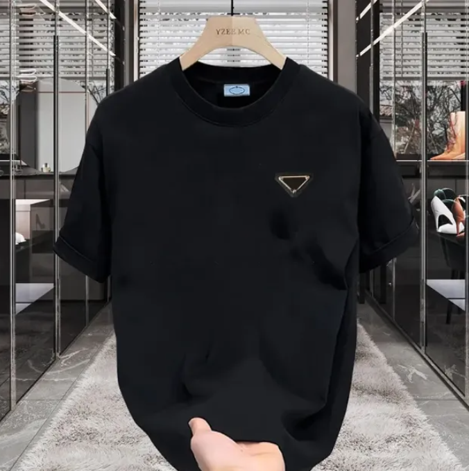 Luxury Designer Mens T shirts Cotton 3D PU Leather Mens TShirt Short Sleeve Tee shirts Men Casual Woman Male Tshirts Summer Tops Tee Oversized 5xl 6