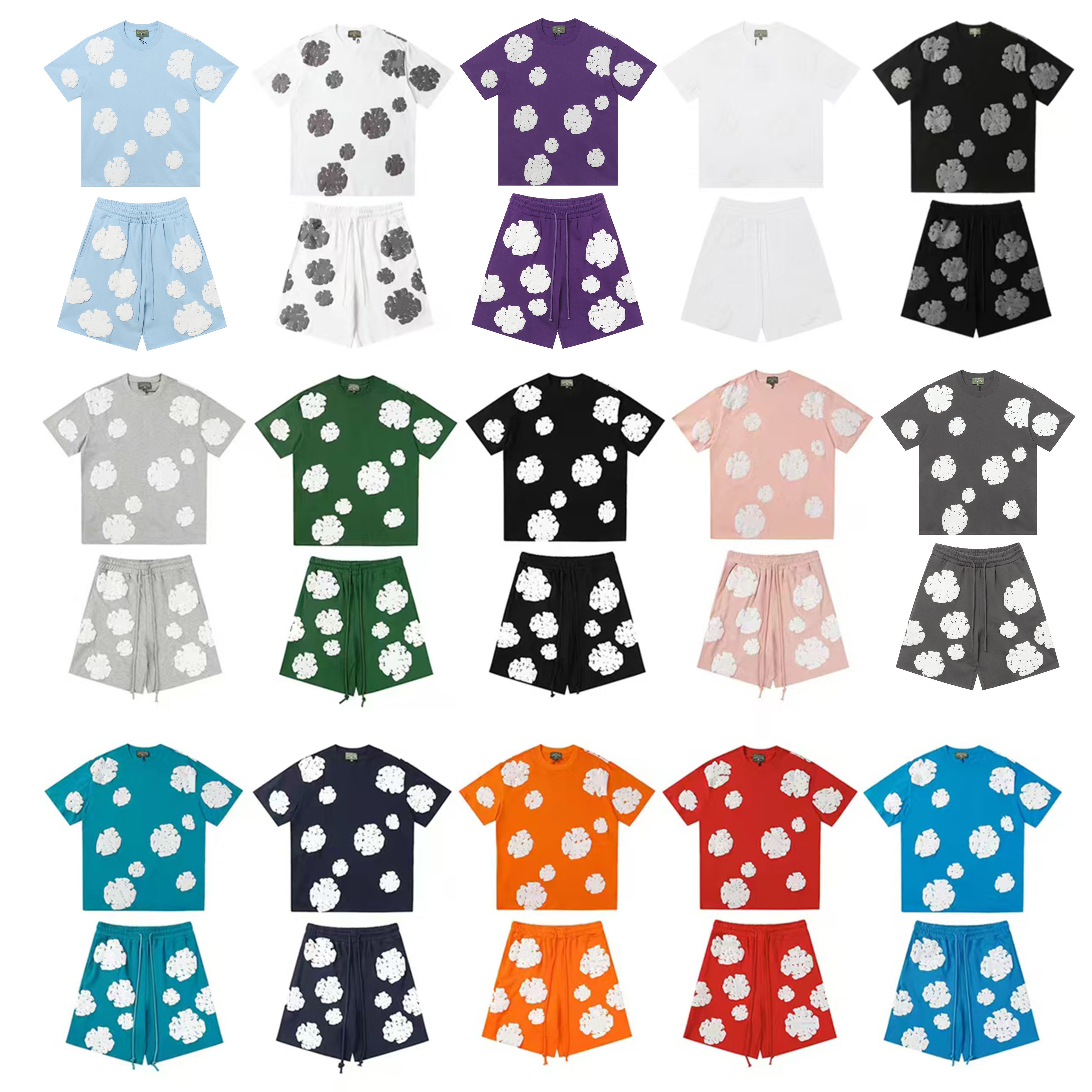 designer mens shirt shorts men Womens shorts Fashion clothes Wash Letters Casual streetwear Washed shirts Short Sleeve Man Tee Woman Tops Denim Clot