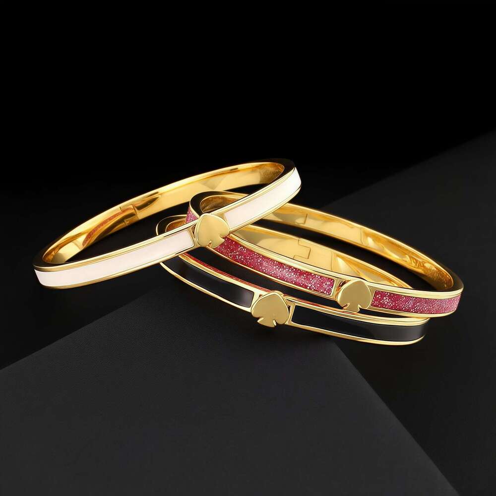 Bracelet Copper Gold Plated Enamel Glazed Bracelet New Design High End Multi Color Versatile Non Fading Bracelet Jewelry Luxury Jewelry Designer Ban