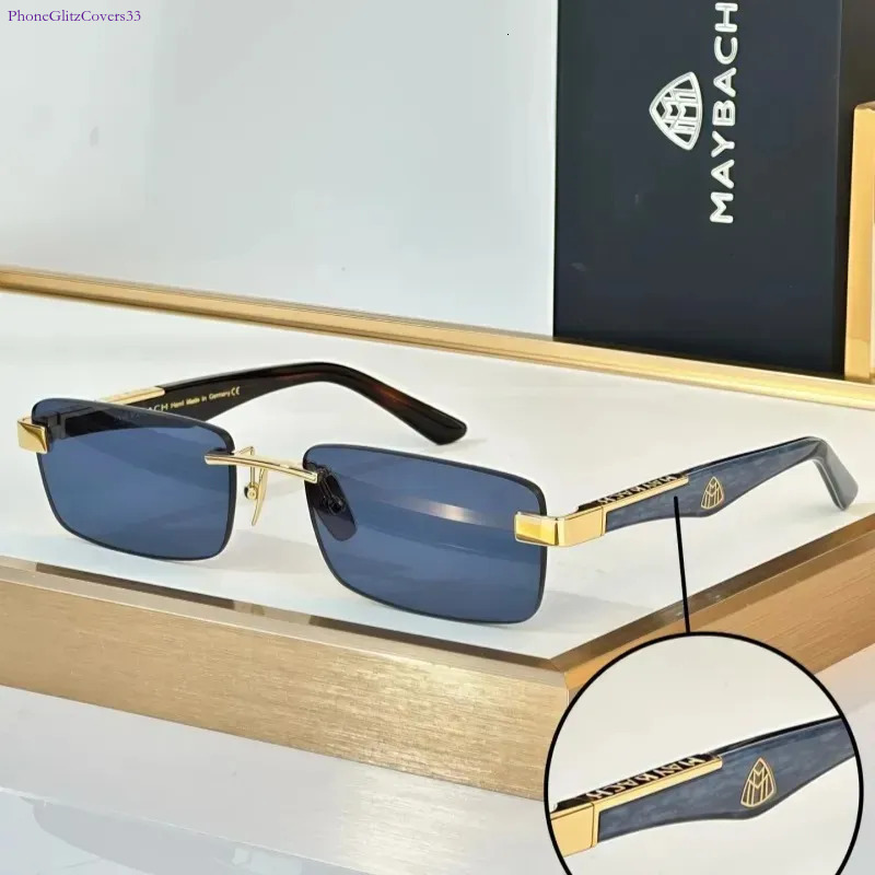 Maybach Eyewear THE ARTIST III TOP Quality Designer Fashion Shades UV400 Metal Rimless Classic Luxury Sunglasses For Men Women With Box Size 61-18-1