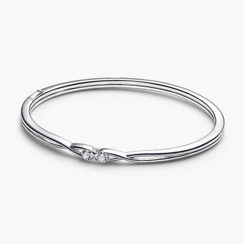 Fashion Women Lover Silver Gold Stainless Steel Copper Whtie Zircon Round Love Letter Snake Cartoon Animal Heart Chian Bracelets Jewelry A Gift-image-1103943657