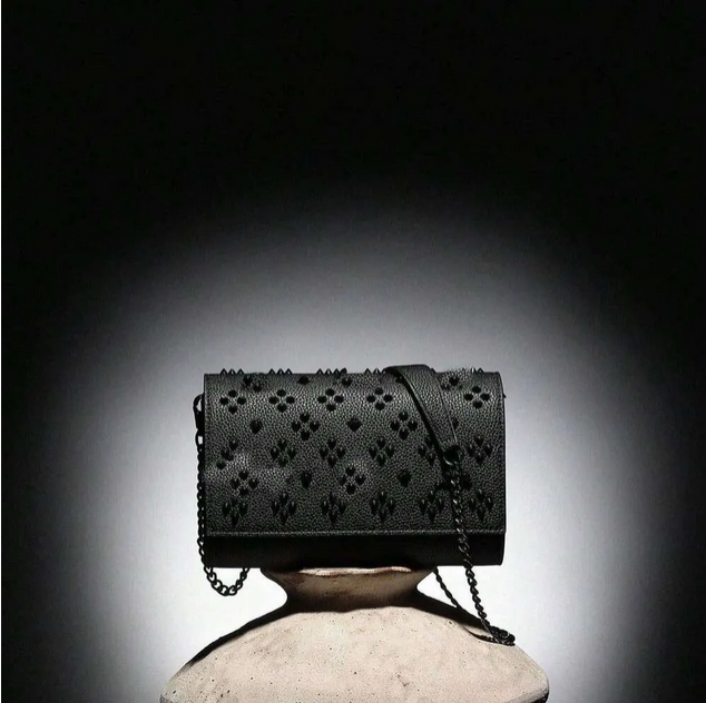 Fashion Small Studded Shoulder Bag for Women 2026 Designer Style Rivet Clutch Handbags High Quality PU Leather Baguette Underarm