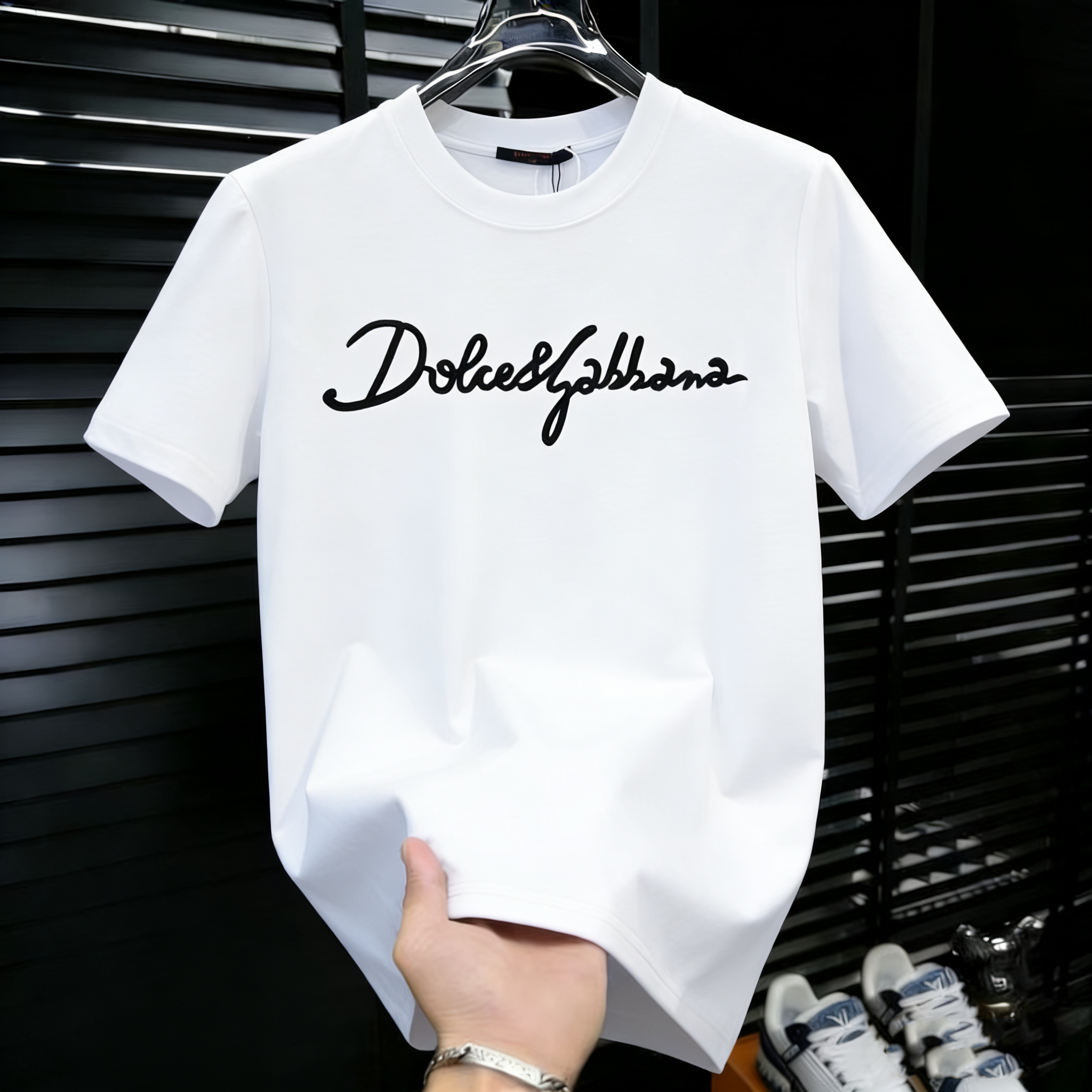 new style Casual 2026 trendy brand summer fashion ink splashed letter printed loose mens round neck T shirt short slved Little Joy 88 L260612