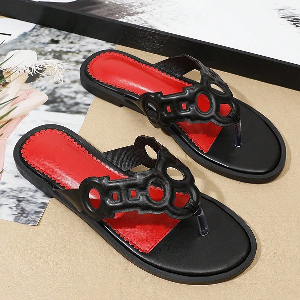 2026 été nouvelle mode tendance sandales de créateur en plein air maison classique pantoufles plates décontractées chaussures de plage pour les f