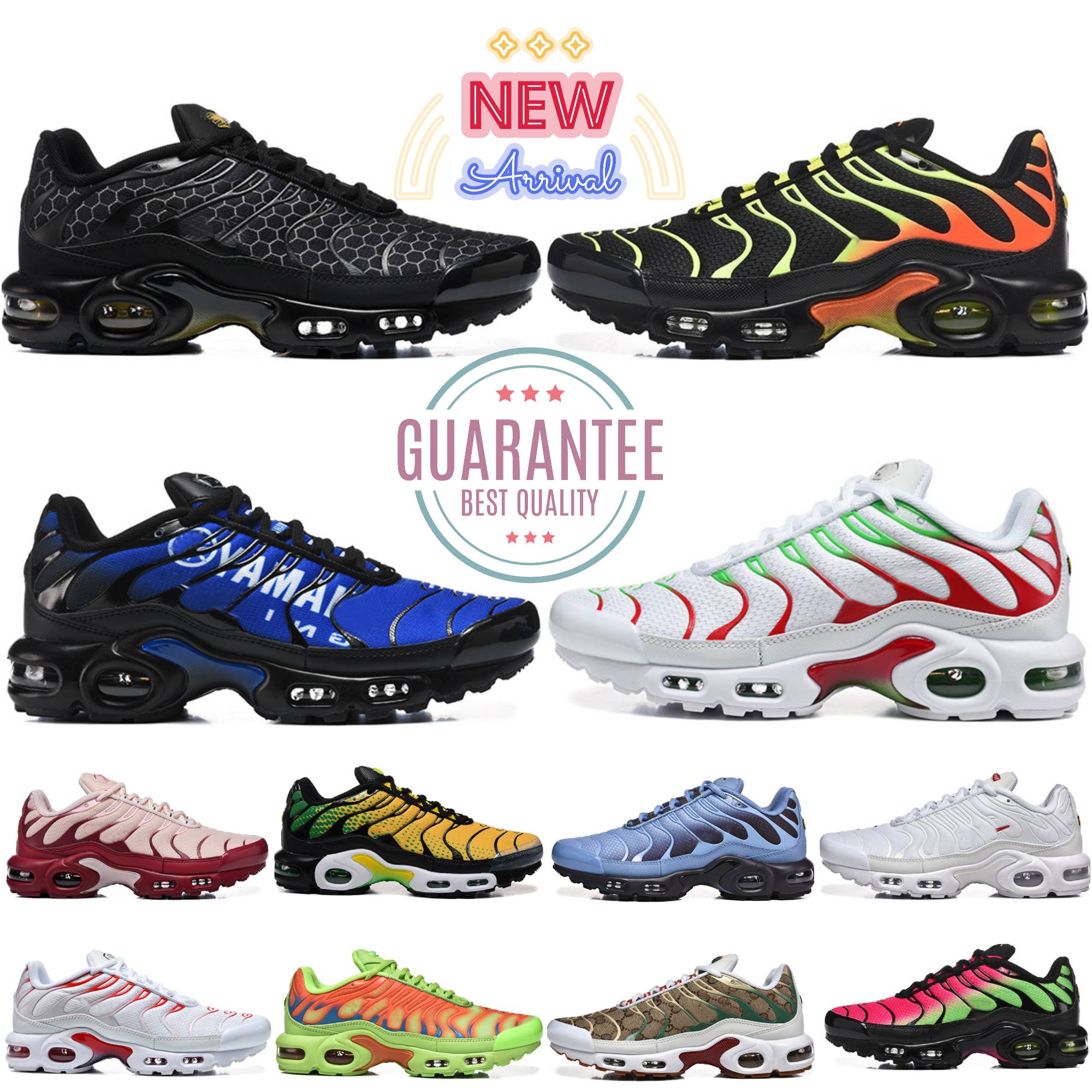 2026 Designer TN Plus Running Shoes tn Trainers Men Women Triple Black White Aqua Hyper Blue Sunset Purple Drift Grey Mens Chaussures Outdoor Sports
