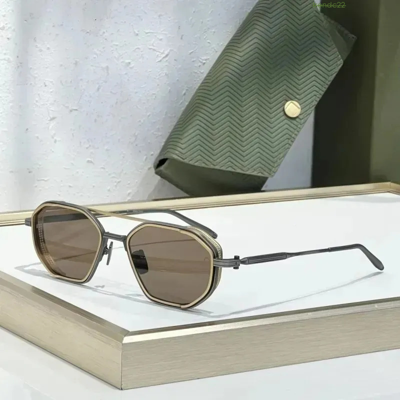 TOP Quality Designer AKONI AKS-508 Fashion Metal Frame Round Shades UV400 assic Luxury Brand Sunglasses Men Wo D260928