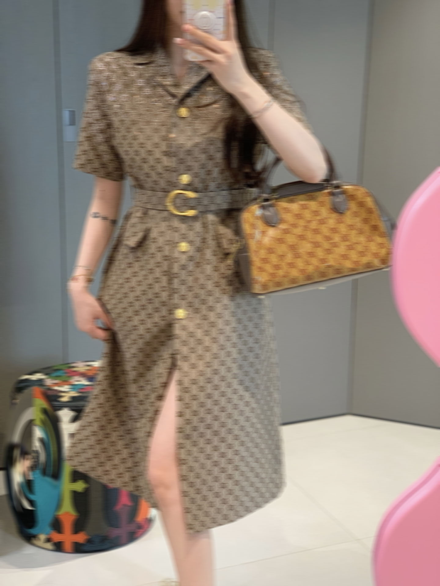 Black Printed Slim Fit Wrap Dress with Round Neck - Summer Fashion for Women