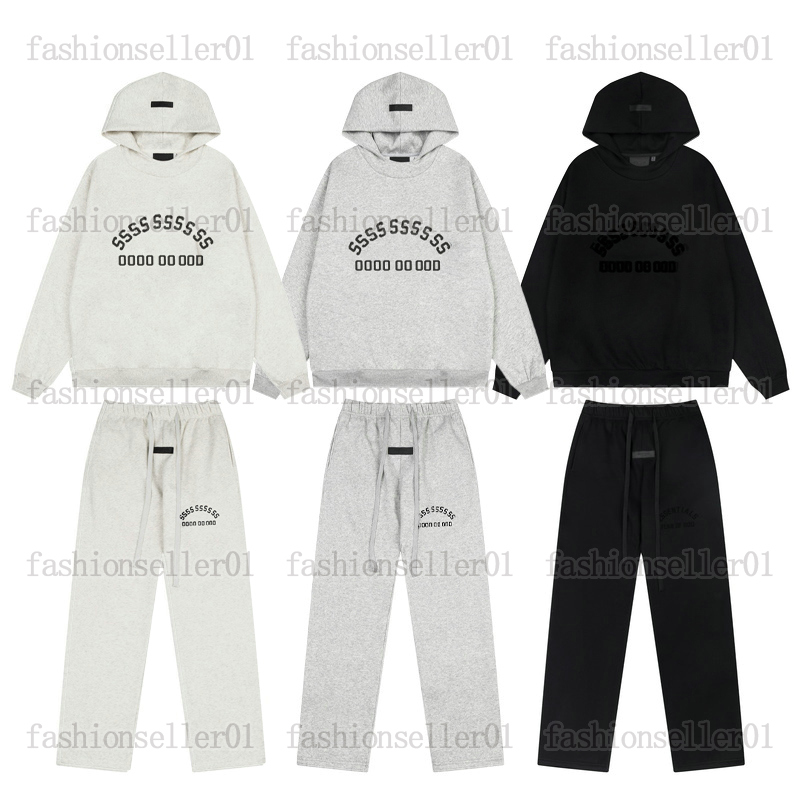 designer mens plus size Hoodies Pants suits Oversize Loose Classic Letter simple pattern Pullover Skateboard Fleece Clothing Set Trousers hop hop st