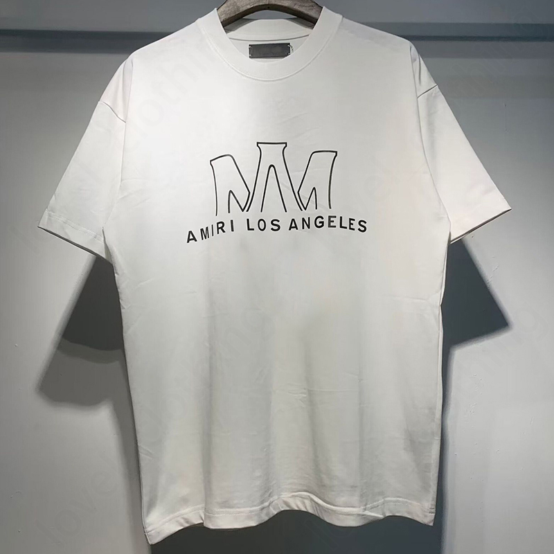 Amiriim Shirt Mens Womens Designer T Shirts Printed Fashion Man T-Shirt Top Quality Amirishirr Tshirt Women Street Loose Casual Round Neck Short Sle