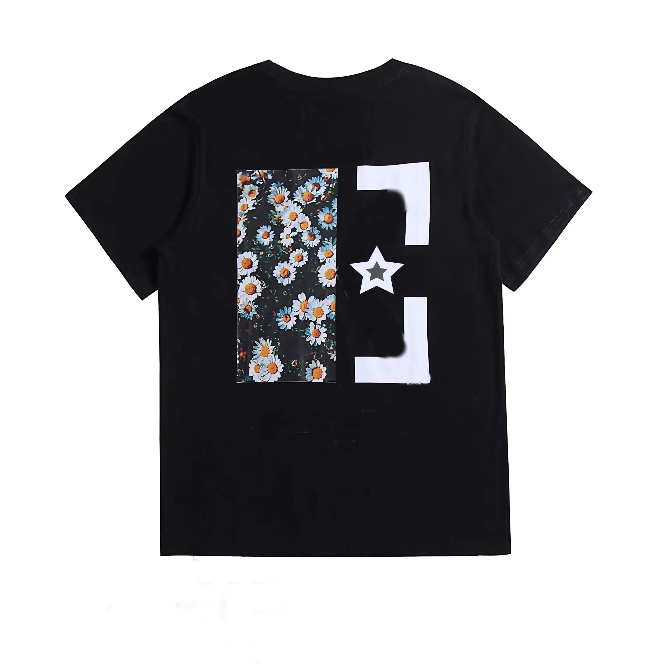 Off Wihte Tshirt Mens T Shirts Casual Round Neck Cotton Luxury Designer Off Wihte Tshirt Clothing Trend Vintage Shirts Letter Print Graphic Tee Off