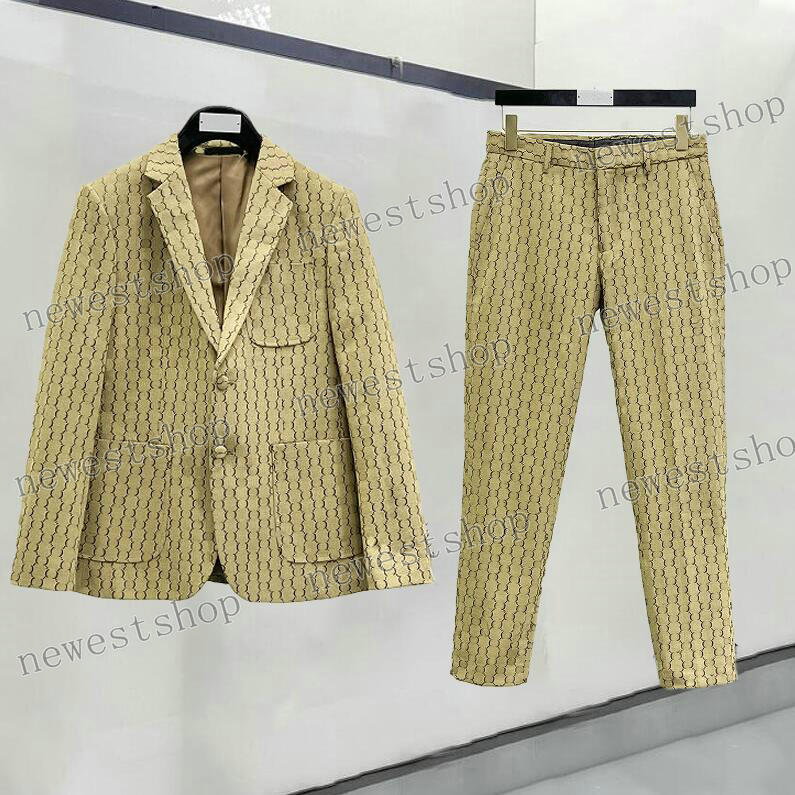 Costumes pour hommes Blazers Vêtements occidentaux de créateurs pour hommes Double lettre imprimée Blazer printemps vêtements d'extérieur de luxe