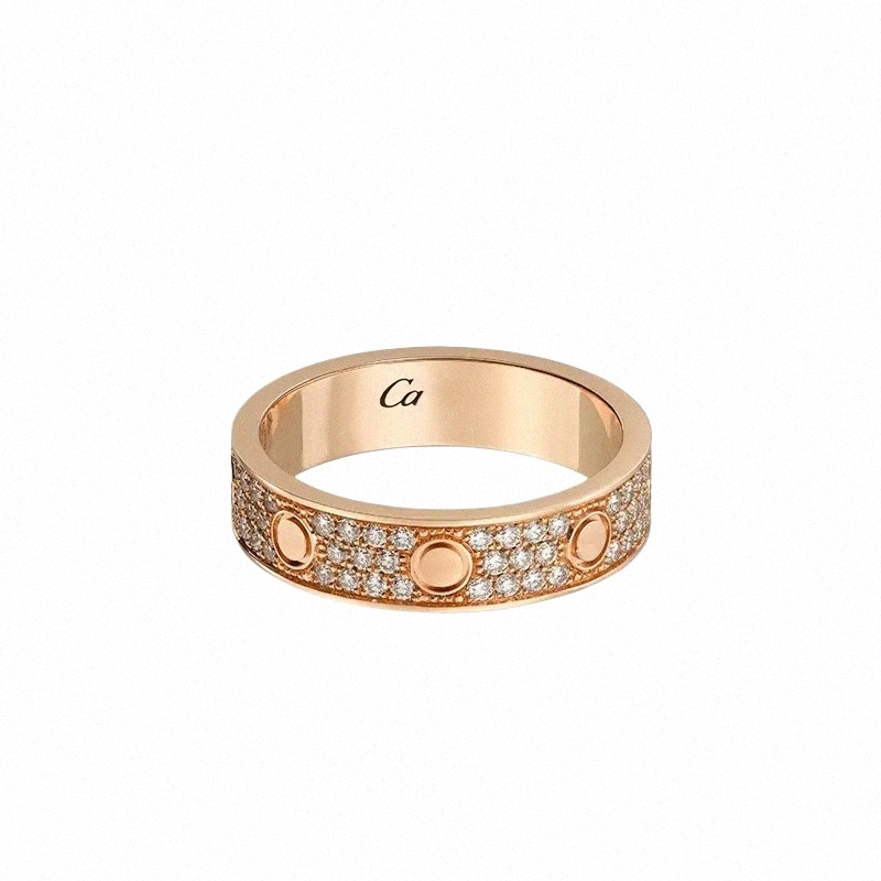 ring designer ring rings for women love ring wedding engagement rings Fashion Inlay diamond Luxury couple rings with s i0Lw#