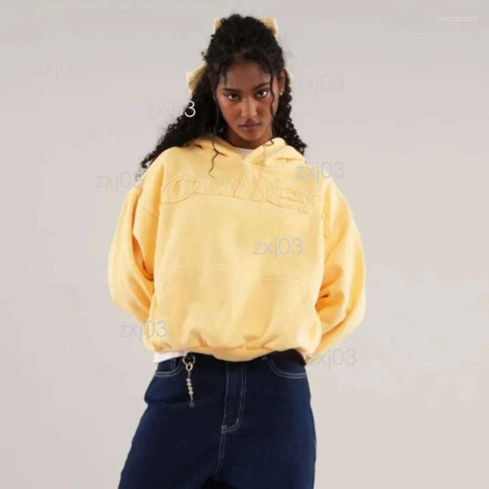 Scuffs Womens Hoodies Patch Designs Strtwear Tech Flce Hoodies Women Hooded Loose Yellow Sweatshirt Letter Print Casual Jumper Sweater Strtwear 410
