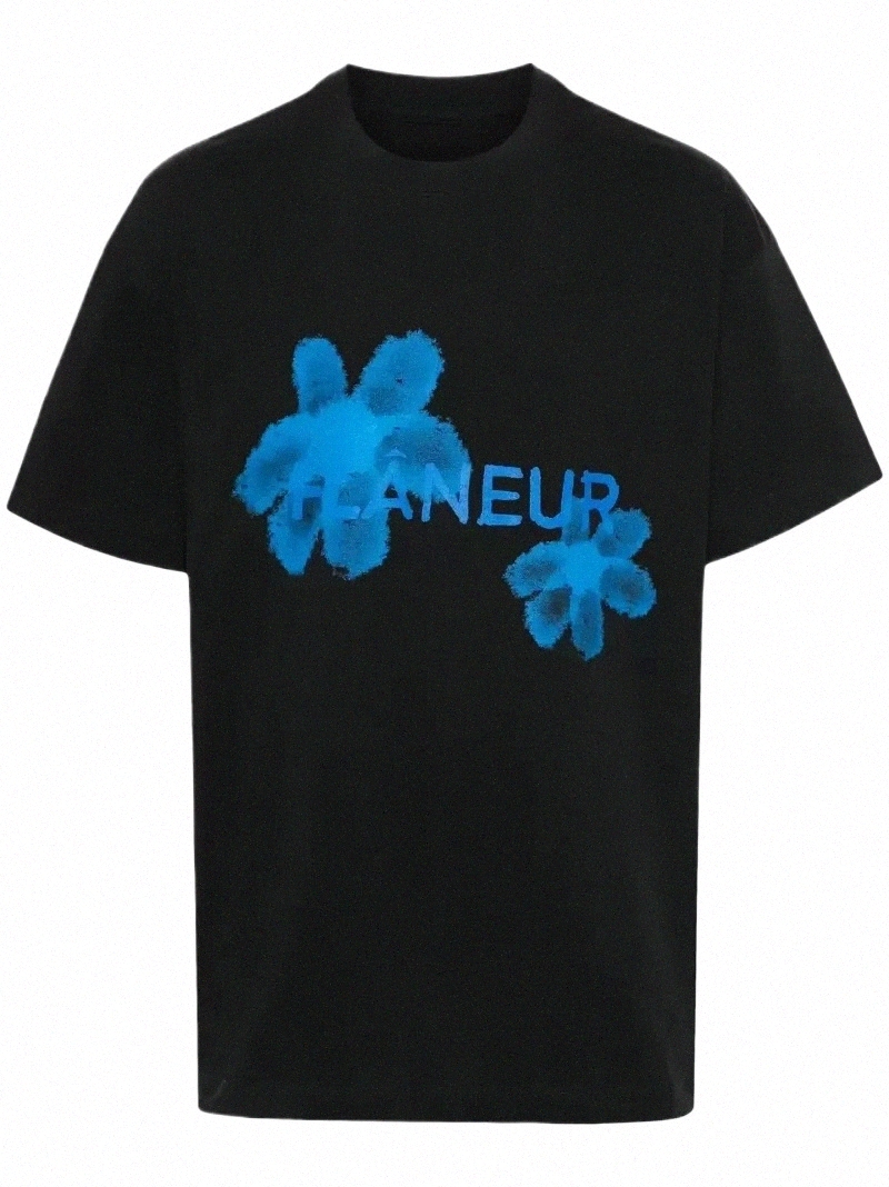S-6XL Free Shipping men's T Shirts 2026 Summer Flaneur Homme Floral Graphic Brand Pattern Printed T-shirts Luxury Pure Men 'and Women&#