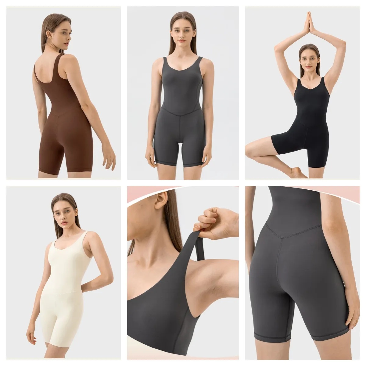 UU-1866 Sim Waist Shape Fitness Jumpsuit Women Belly Lift Yoga Pilates Jumpsuit Ladies Yoga Outfit-image-944584682