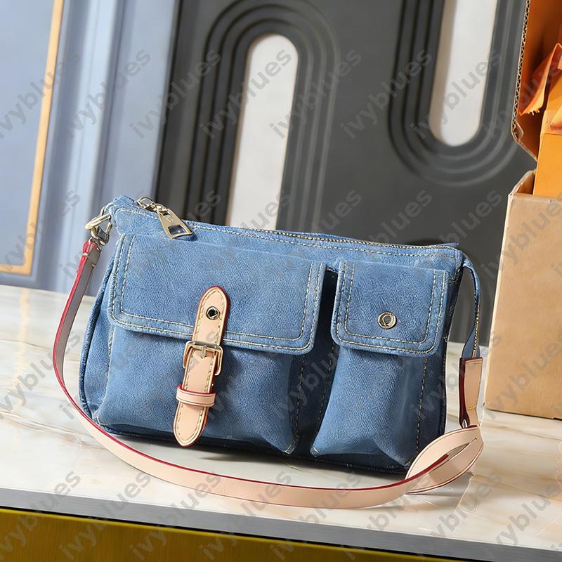 2026 Denim sac à bandoulière pour femmes POCHETTE ACCESSOIRE CARGO sacs de luxe sac à main pleine lettres mode multi-poches sac à main