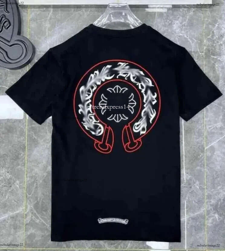 ch Designer chrome t shirt chrome mens graphic tee summer tees luxury womens holiday pure cotton short sleeve fashion casual size s m l xl xxl xxl d