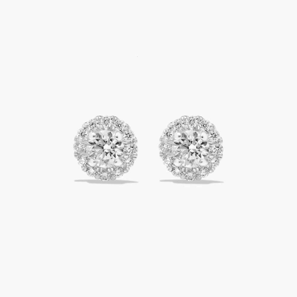 Timeless Shine Sier Moissanite Dia Stud Earrings Shiny Round Shape Perfect Gift for Birthday Anniversary Wedding Gifts-image-1100678264