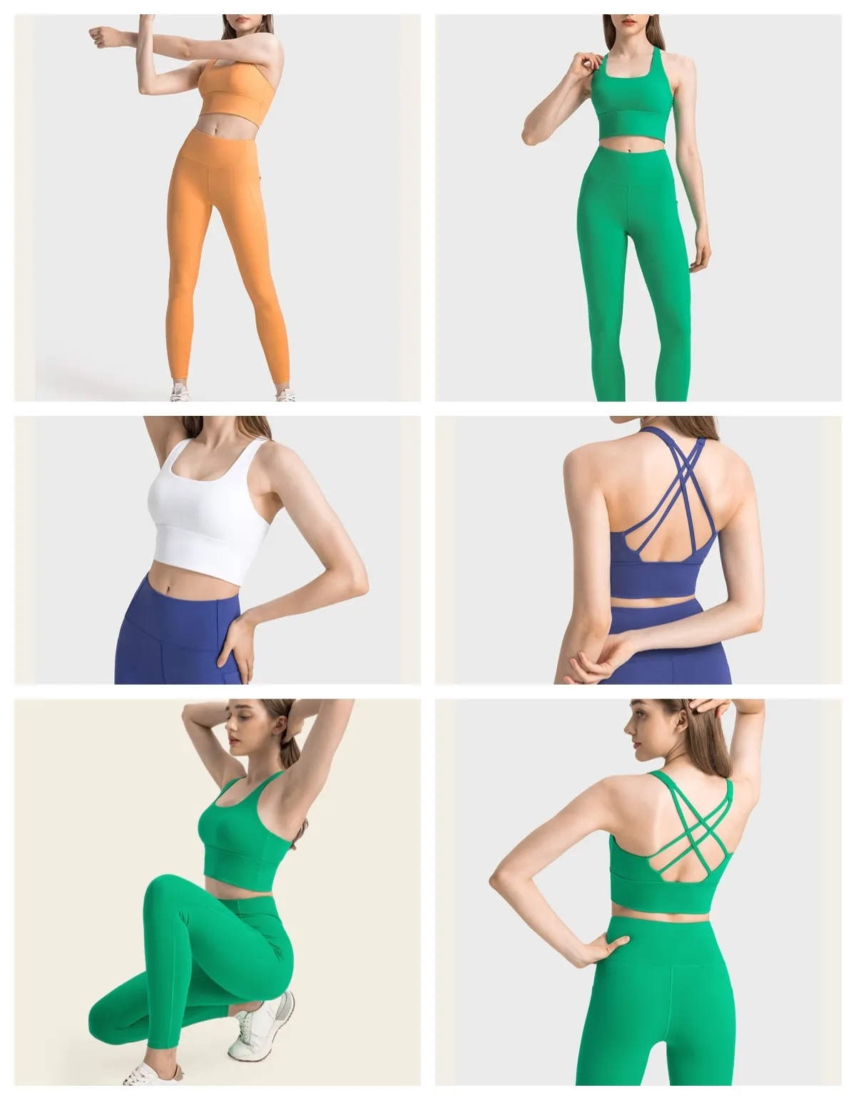UU-1328 Yoga Bra Athletic Wear Women High Waist Leggings Seamless Gym Tracksuit Fitness Workout Outfits-image-992629027