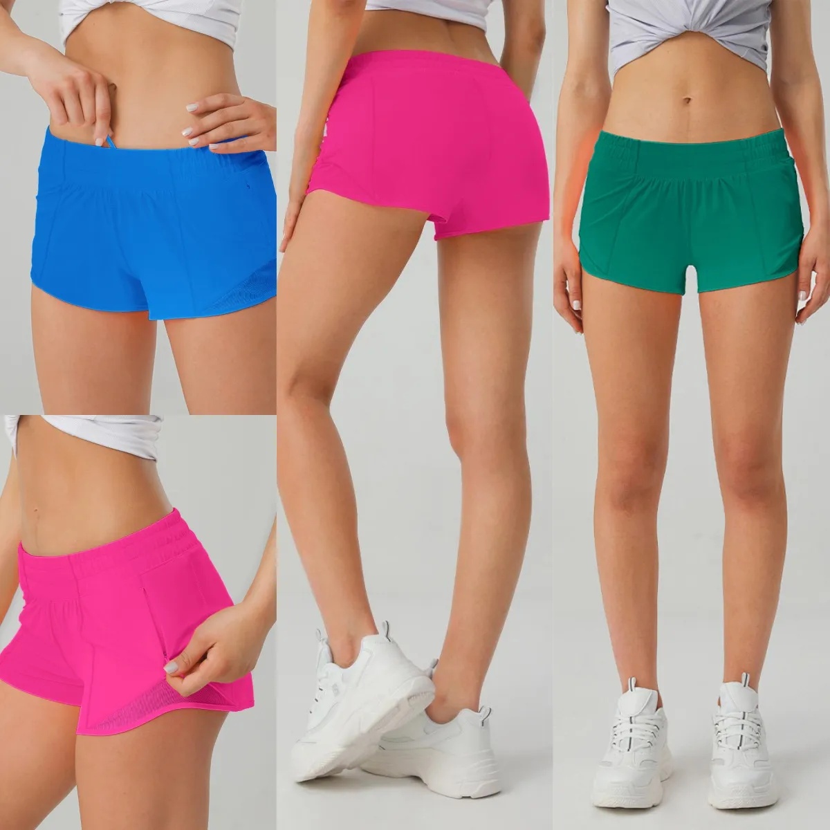 UU650 Womens Quick-drying Fashion Sports Yoga Shorts Fitness Hotty Short Running Sport Shorts-image-941312922
