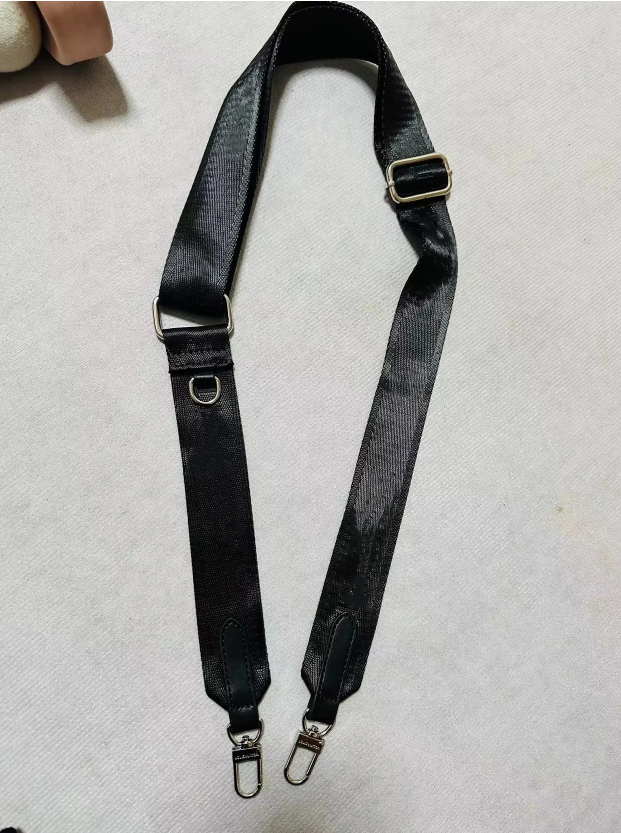 Top Quality Black colors Silver hardware shoulder straps Accessories for women men Shoulder Bags crossbody bag canvas Bag Parts strap 85cm-130cm New