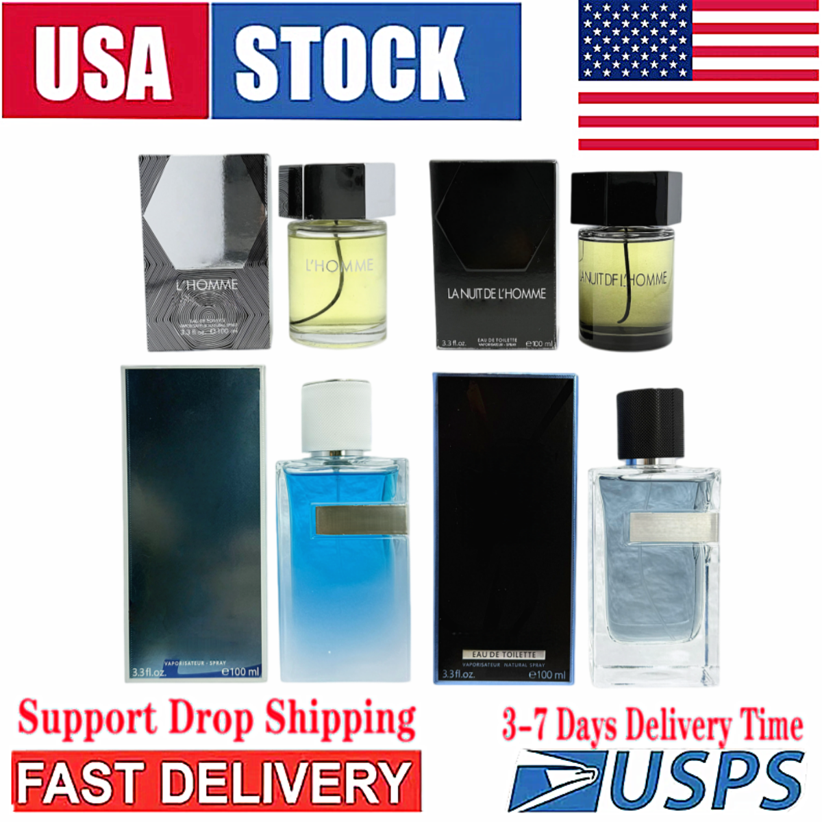 Free Shipping To The USA In 3-7 Days Perfume For Women and Men Long lasting Atomizer Sexy Lady 100ML Parfums Antiperspirant Female Fragrance men-image-937418947