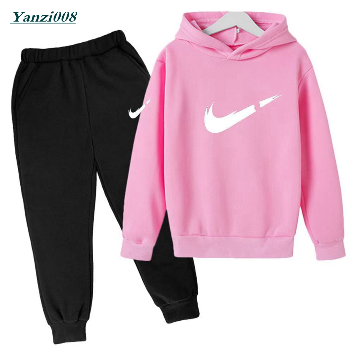 Spring Autumn Designer Kids Clothes Boys Sets Tracksuit Kids Boys Tracksuit Baby Designer Clothes Girls Basketball Sports Boys Girls Hooded Sweat-image-1100594497