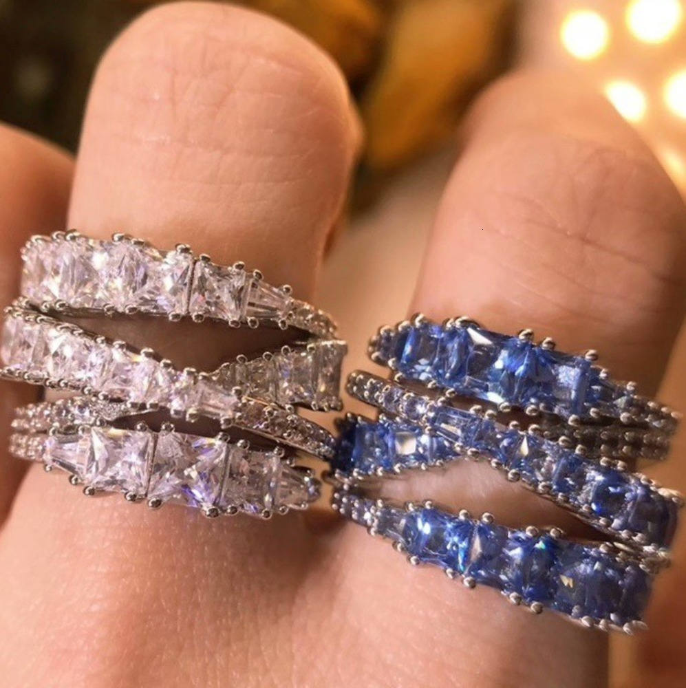 Swan Jewelry Designer swarvoskiily For Woman New Product Spiral Interwoven Ring With Full Diamond Inlay And Ice Flower Design