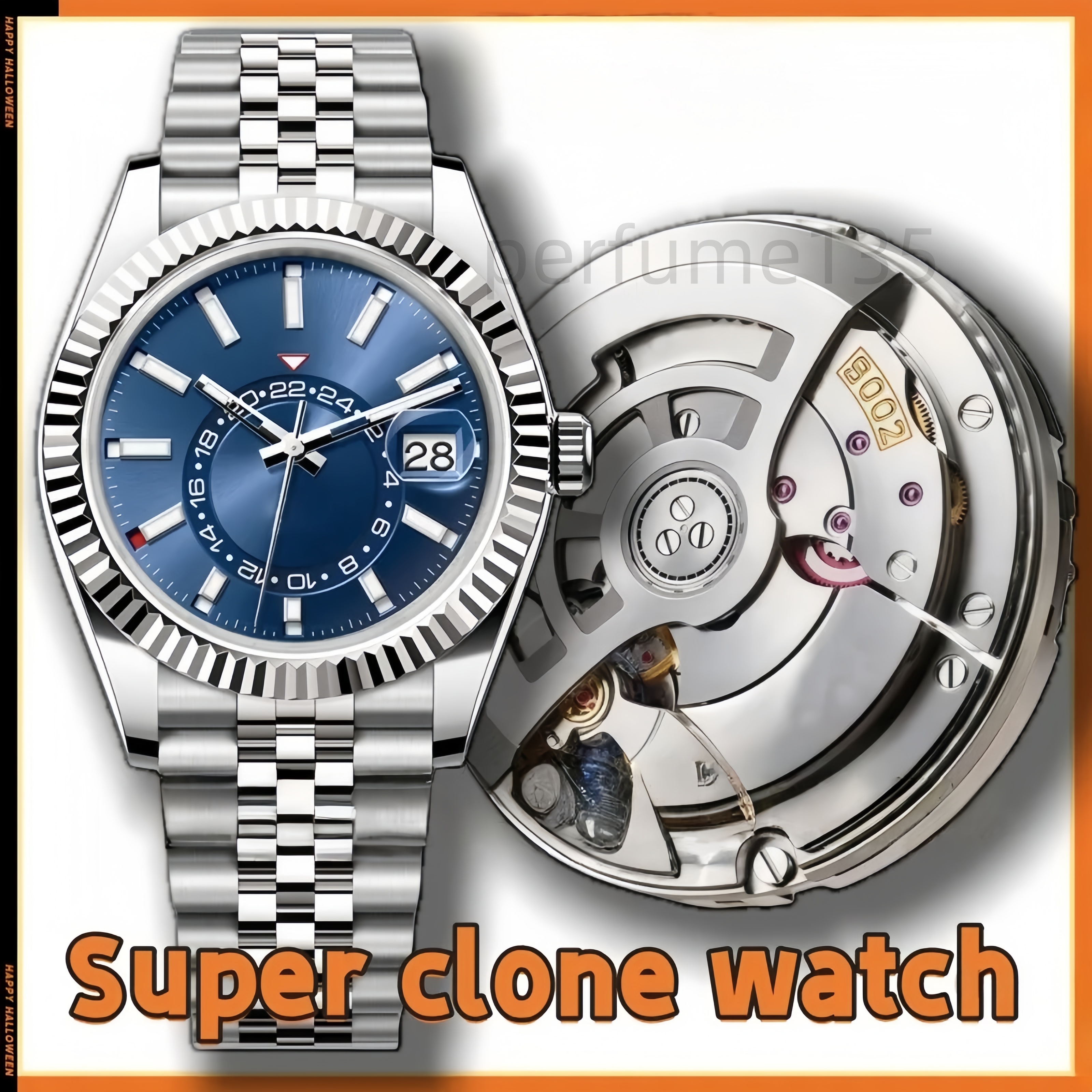 NOOB Factory Watch Mens Watch Designer Watch 9002 Movement Super Clone Quality Full Function SKY Dweller Sapphire glass Noctilucent Waterproof 72H P