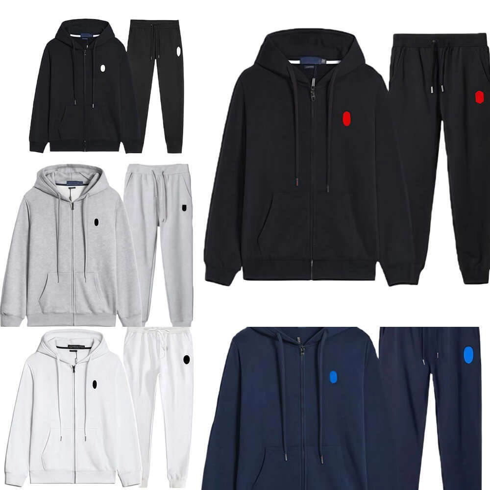 Ralfs Laurent Tracksuits Designer Men Women Casual Sportswear Two Piece Set Small Horse Embroidery Pattern Sweatpants High Quality Rolphy Laurener S