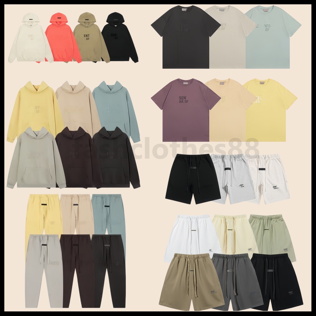 Designer Mens hoodie essential shirt Men shorts 3D Letter t shirt sweatshirt mens pants women Hoodies sweatpants US size hoody tracksuit jumpers-image-893823318