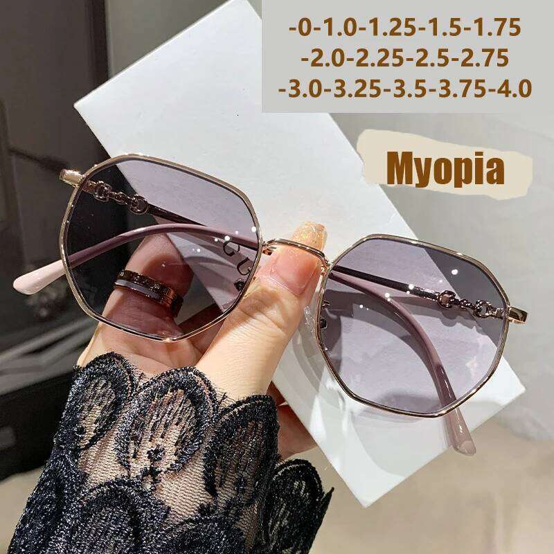 Anti-Blue Light Student Model Stylish Korean-Style Progressive Color-Changing Glasses For Both Men And Women 7752