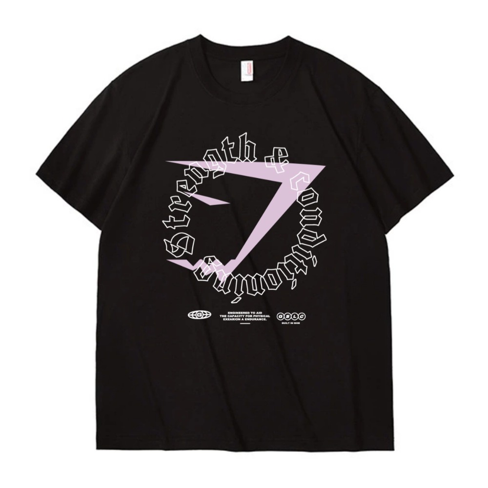 GYM Men T-shirt New Cotton Running Sports Fitness SHARKK Top Is Casual Breathable Loose Running Short Sleeves