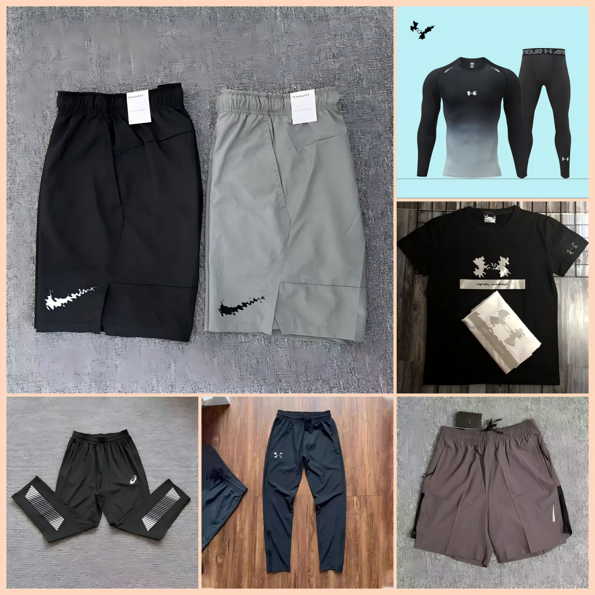 Chemise de sport Niki Techfleece pour hommes, short de course, Fitness, basket-ball, short en maille, chemise de course fine à séchage rapide, co