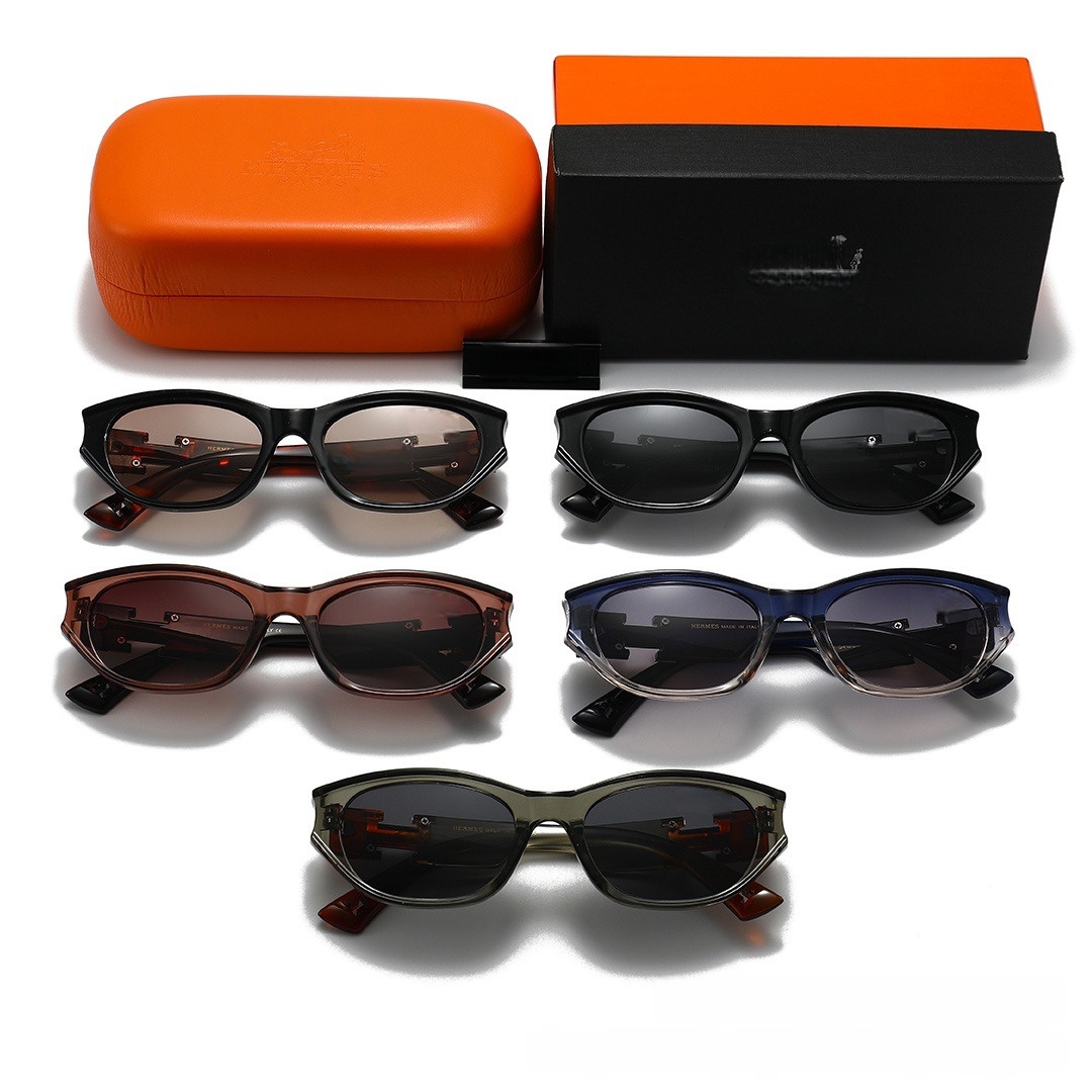 Sunglass Fashion Small Frame Polarized Sunglasses for Women UV400 Protection Driving Retro Street Style Vintage Chic High-End Oversized Not Inclu-image-942882108