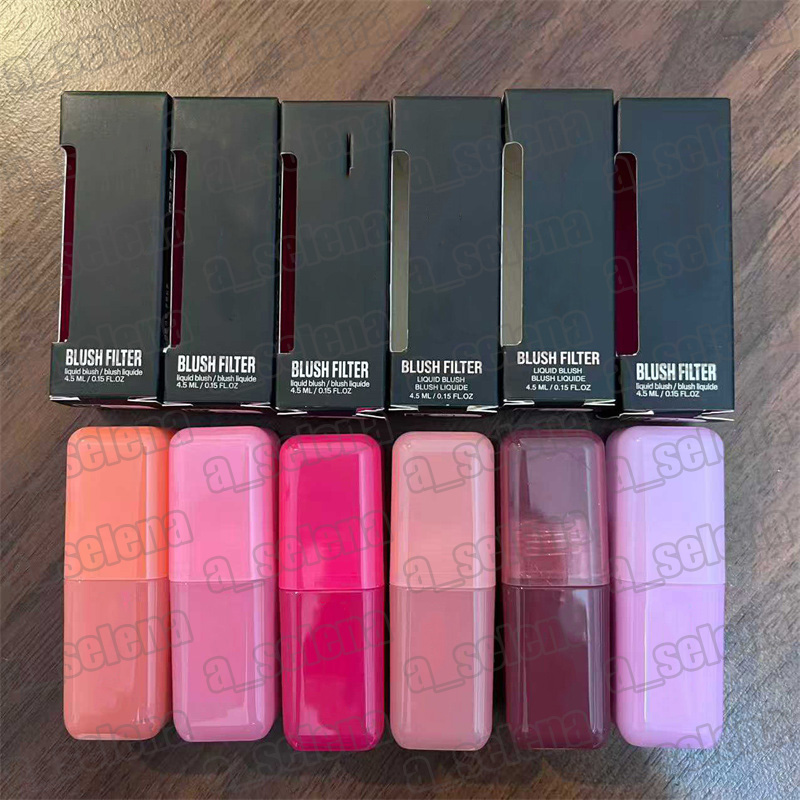 6 Color Face Makeup Liquid Blush Filter Long-lasting Strawberry Cream Liquid Blusher Cheek 4.5ml-image-436727178