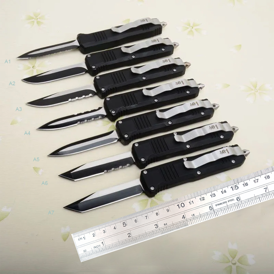 7Models C07 Mini HK 440C Steel Blade Knife 2.83" Zinc Aluminum Alloy Handles-image-900020839