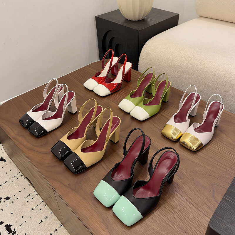 New Style Women Open Toe Flat Mules Square Toe Slip On Slides Gold Metal Buckle Soft Sole Summer Sandals Casual Daily Walking Beach Vacation Street