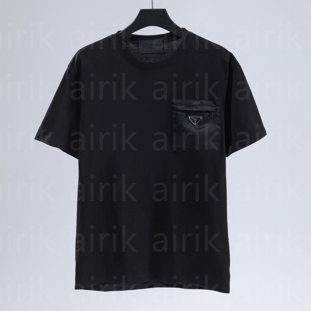 Designer Brand Luxury Mens T Shirts Soft Cotton Short Sleeves T-shirts Summer Casual Comfort Men's Clothing Apparel Tees Tshirts Black White Gr