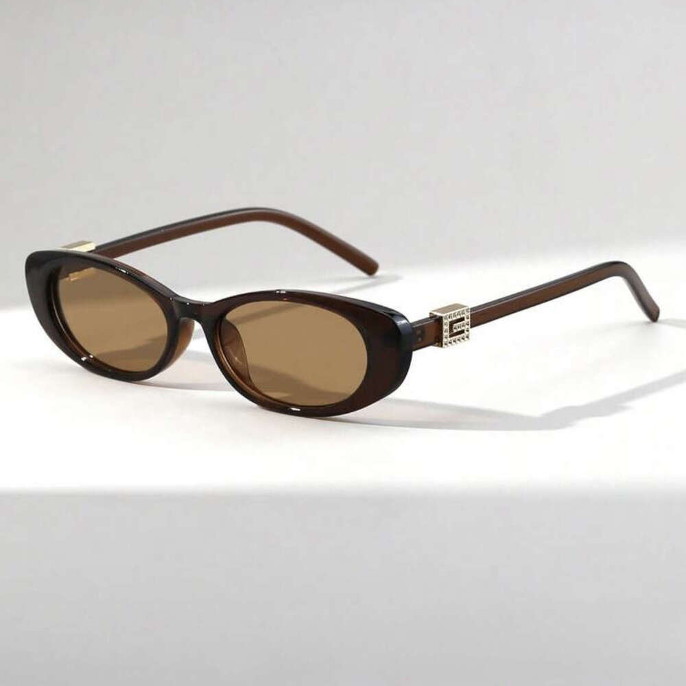 New Hot-Selling Fashionable Small Frame European American High-End Sunglasses For Women, Simple And Luxurious Trendy Chunjinqiuli