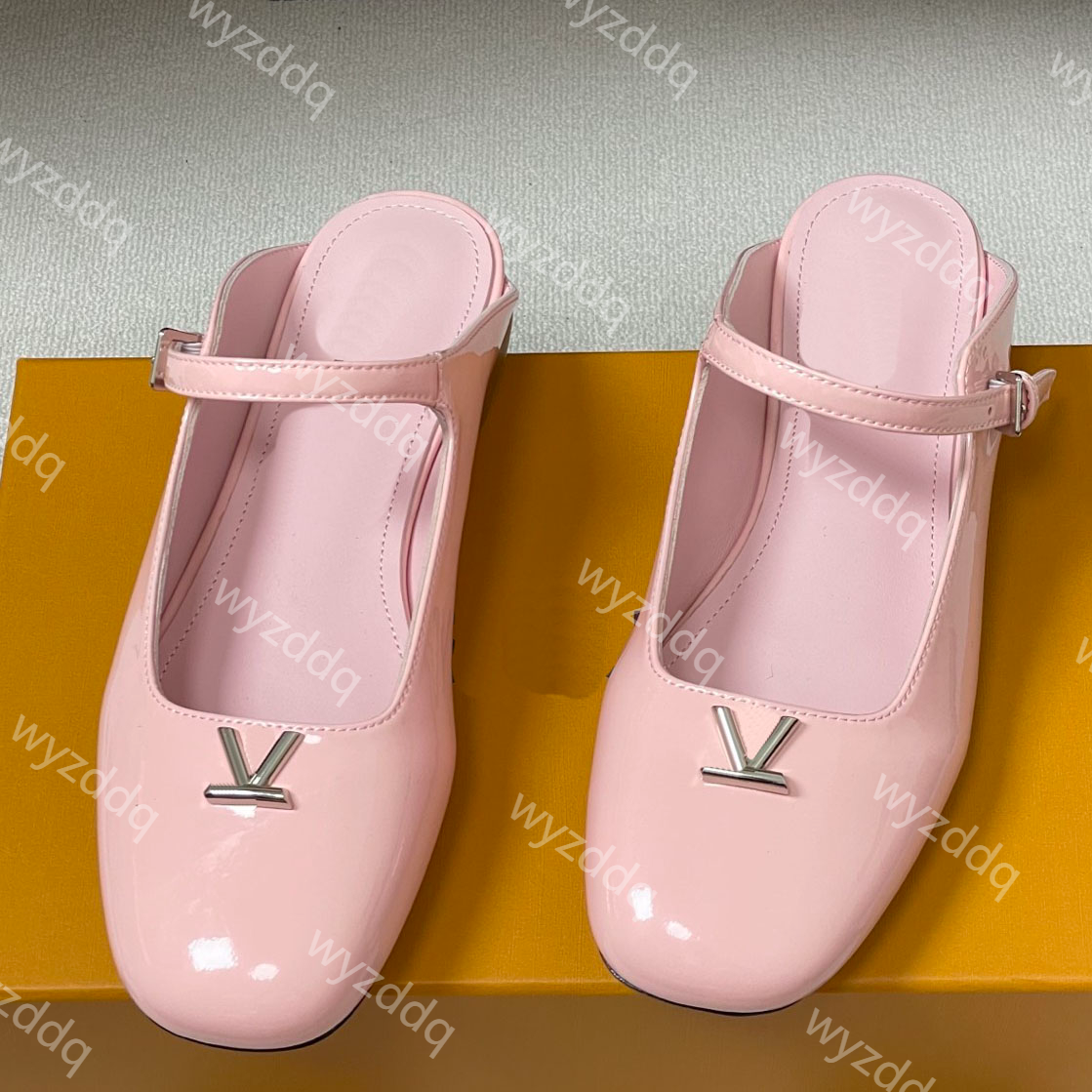 Designer Swing Open Back Ballerina shoe Classic Casual Sandals High-Quality Comfortable Summer Shoes Size 35-41