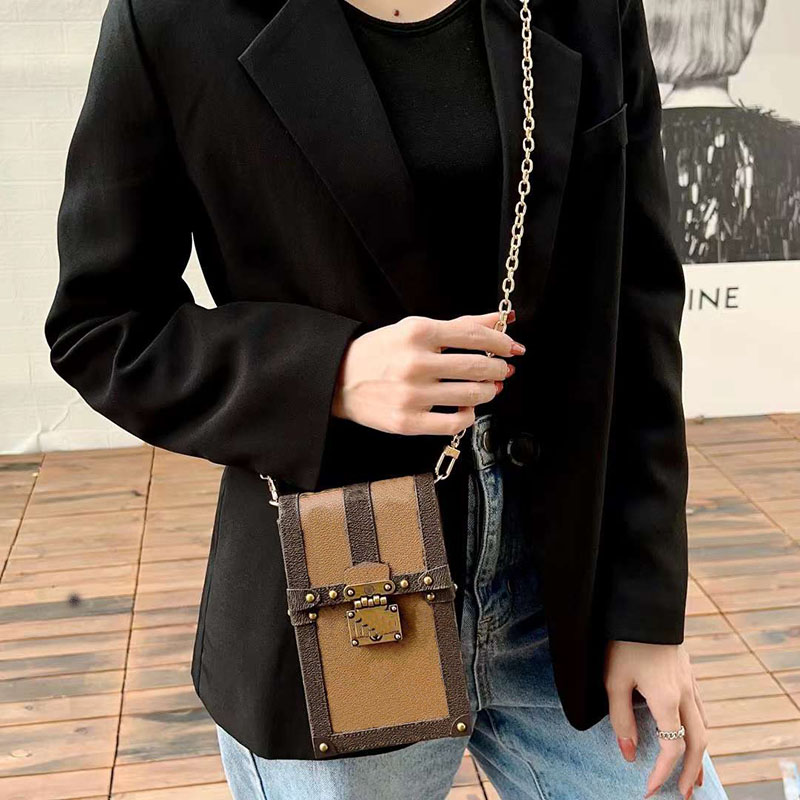 Universal Crossbody Designer Phone Case Luxury Leather Chains Bag Shoulder Strap Wallet Card Holder Hardwares Sac Coque de Telephone Luxe Funda i-image-975753165