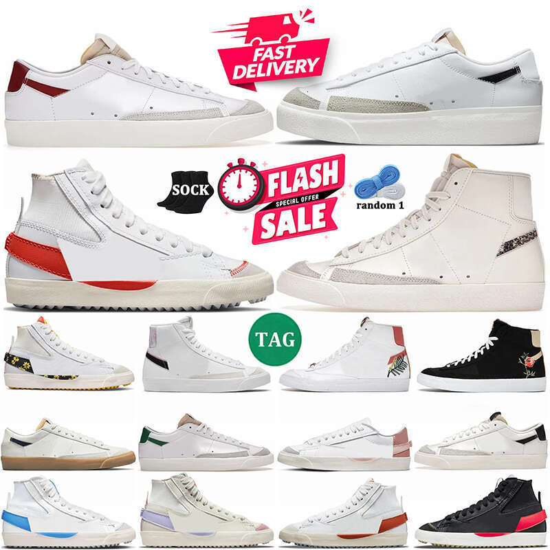 Trainers Blazers Casual Shoes Classic Vintage Mens Women Red Black White Indigo Pine High Mid Low Outdoor Shoe Arctic Punch Gum Platform Jogging Sne