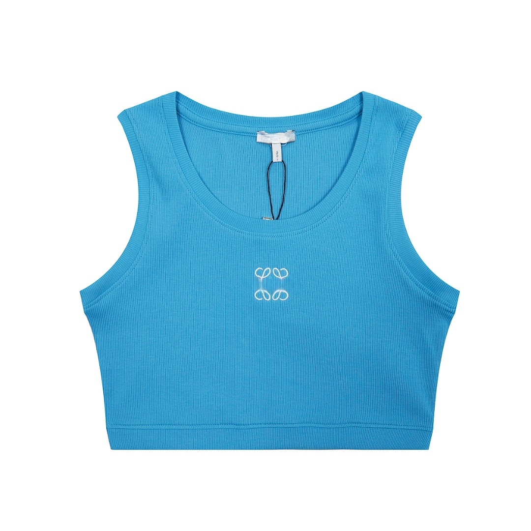 tops Designer T Shirt Womens Sexy Party Cropped Knit Spring Summer Shirt Women Sleeveless Casual Fitness Tank Top Embroidery Logo Knitted Tanks Spor