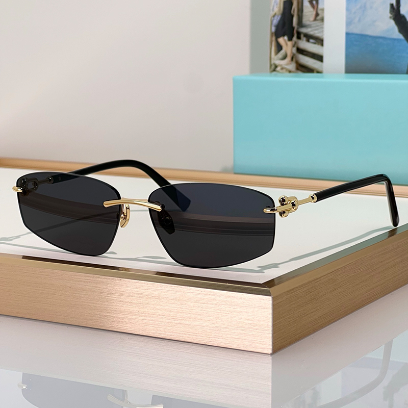 Designer Sunglasses For Women Men High Quality Fashion Rimless Co Eyewear TF3114 Luxury Sunglasses Outdoor Goggles UV400 Sun Glasses With Box